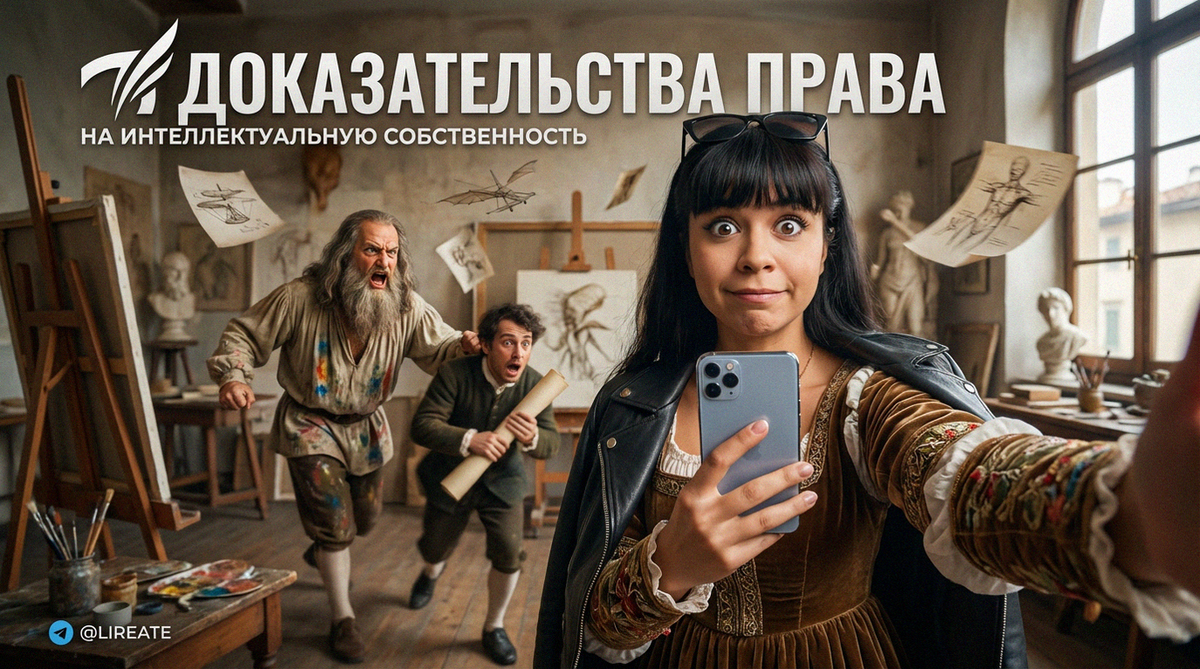    Изображение, иллюстрирующее доказательства права на интеллектуальную собственность Лирейт