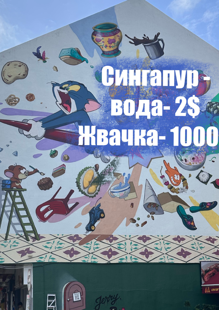 Тома и Джери мы нашли здесь только в сэжетах местных художников