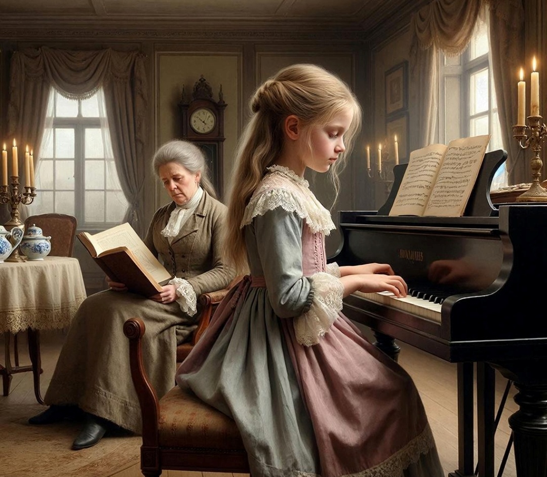 Девочка и безучастная мама.