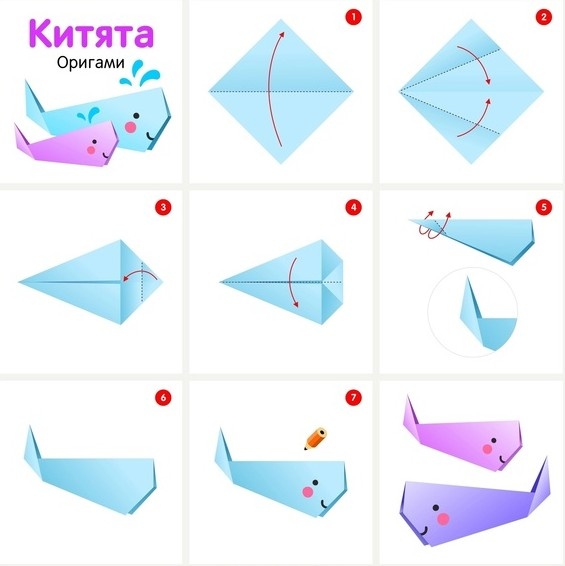 Оригами для начинающих: складываем китёнка из листа бумаги 