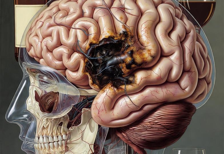 Как алкоголь постепенно убивает мозг? Пошаговое описание процесса.