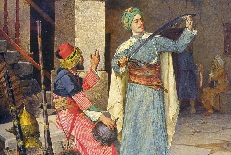     Осман Хамди Бей. Продавец оружия (фрагмент) 1908