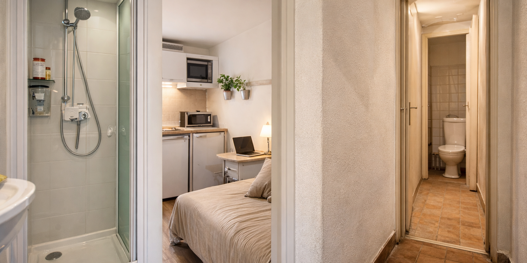 Почему во французских мини-квартирах есть душ, но нет туалетов?