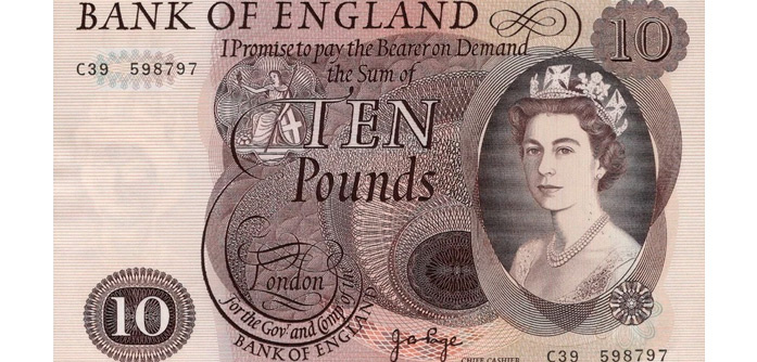10 £, 1970 г.