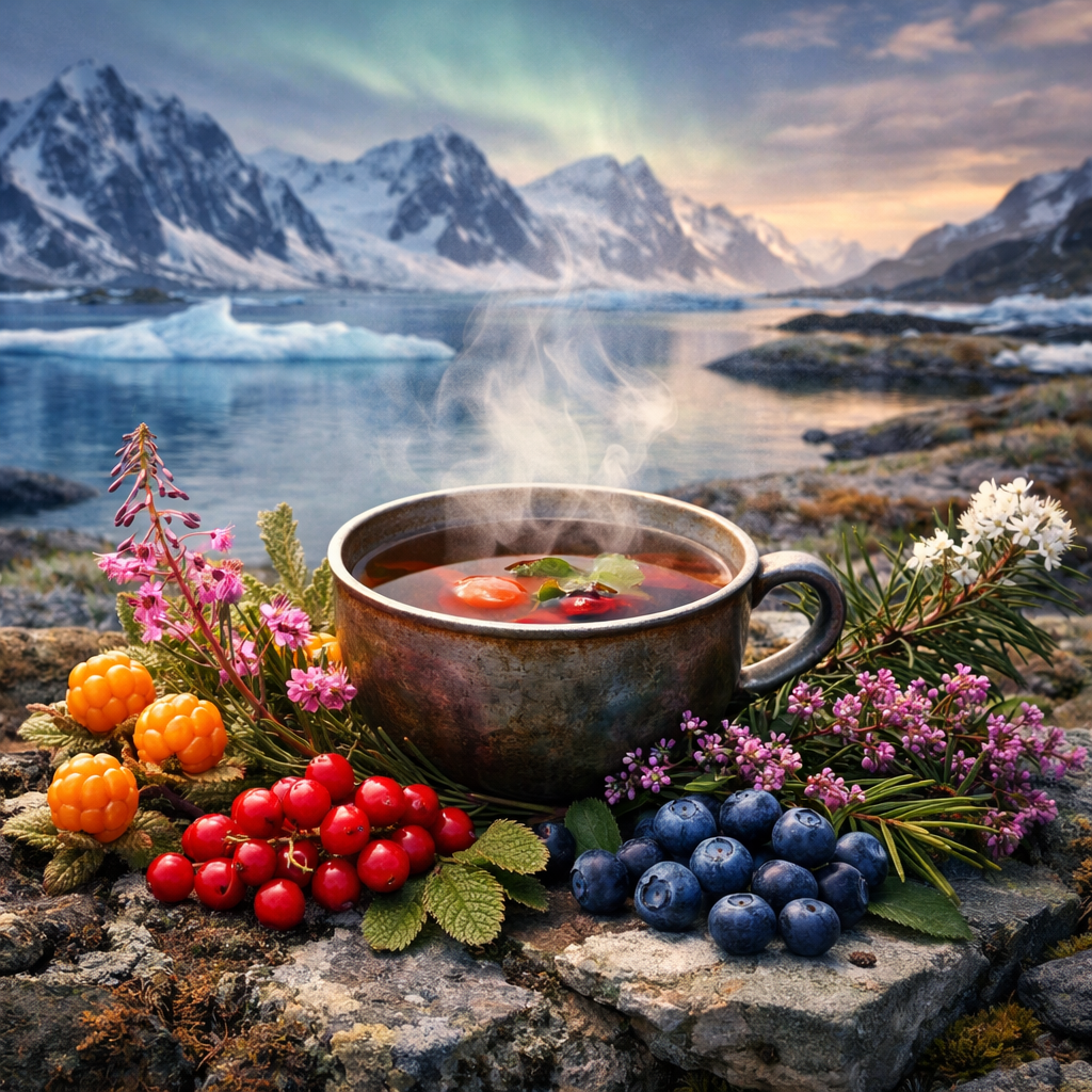 Арктические травы и ягоды