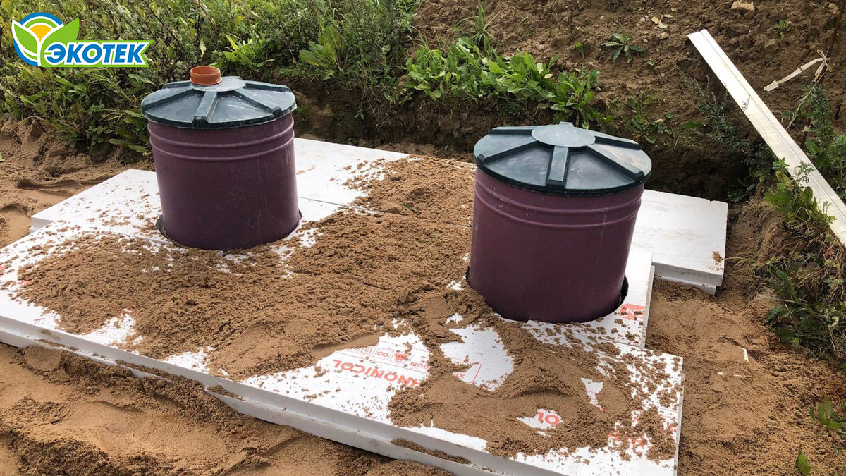 Утепление септика для эксплуатации зимой. Экотек