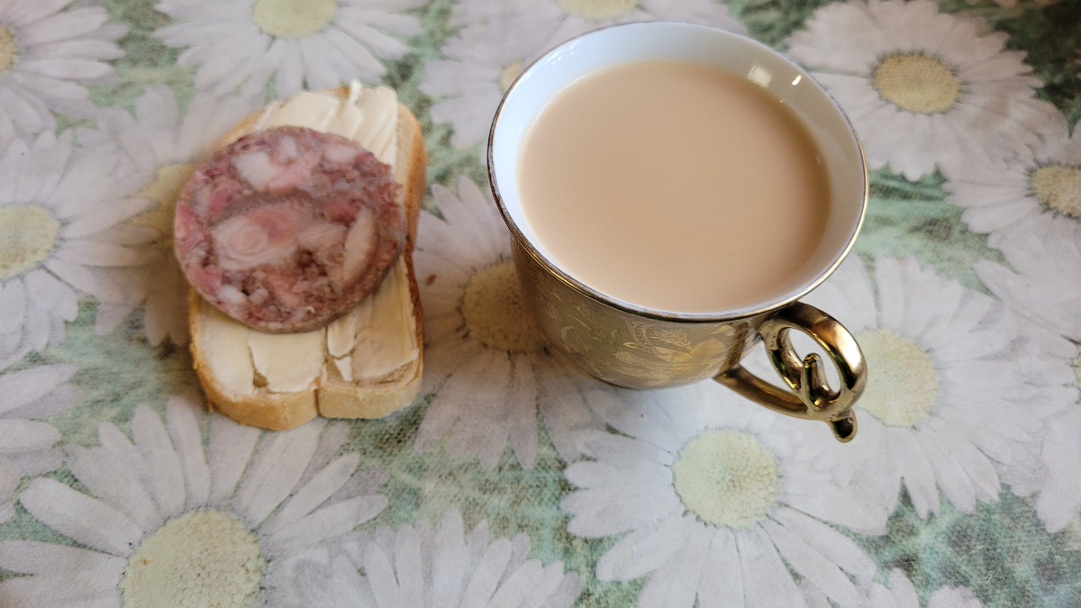 Мой первый завтрак.