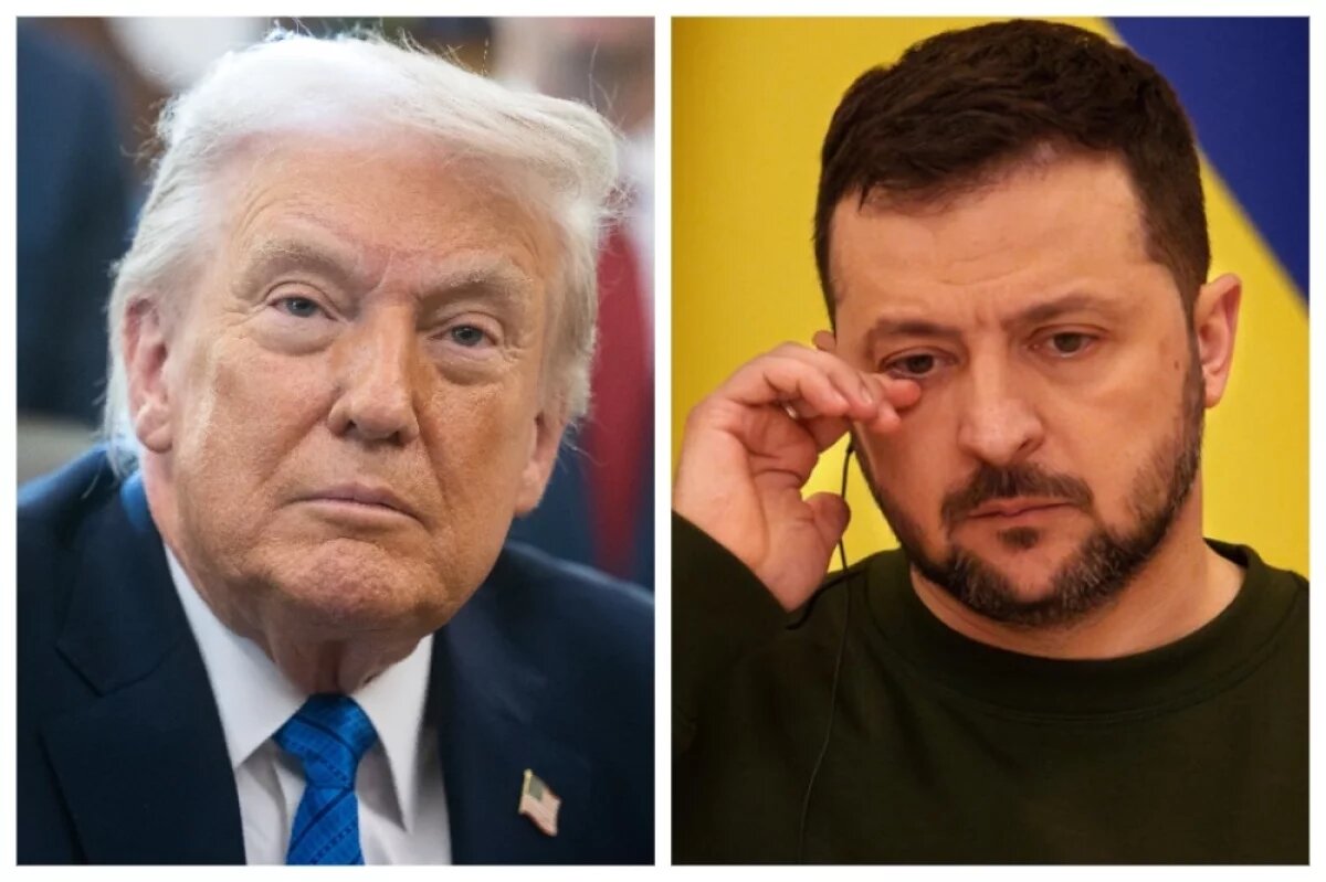    Дональд Трамп, Владимир Зеленский.