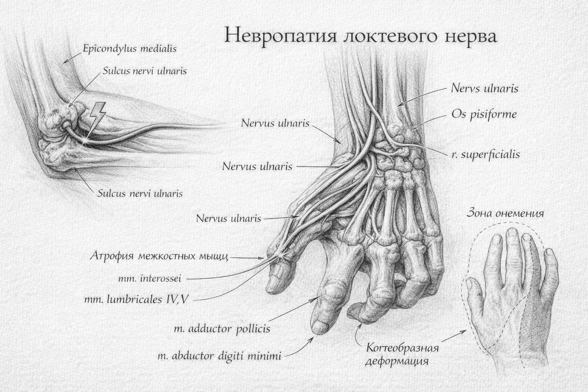 #невропатиялоктевогонерва