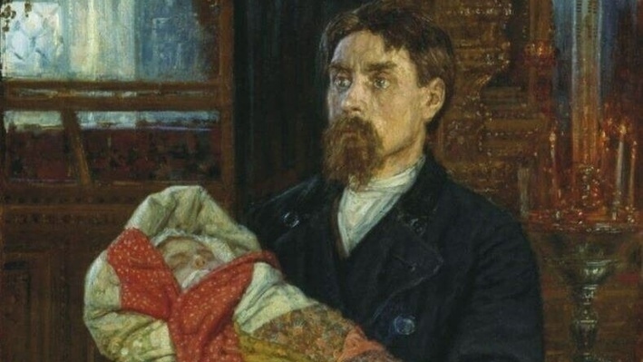     А.К. Савицкий. Отец.(фрагмент) 1896