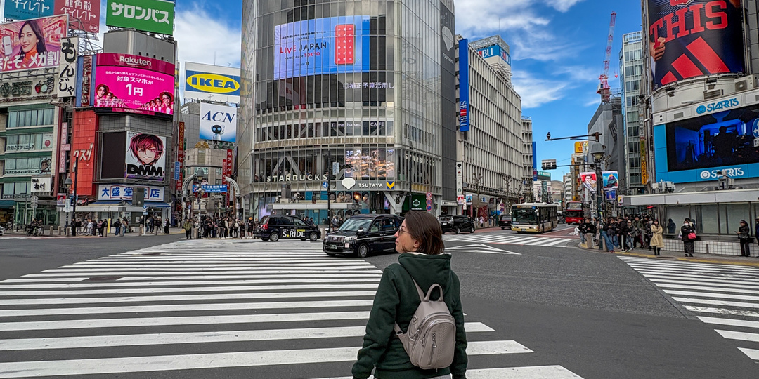 Знаменитый перекрёсток в Токио – Сибуя