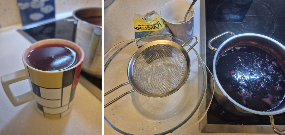 Кисель из черной смородины