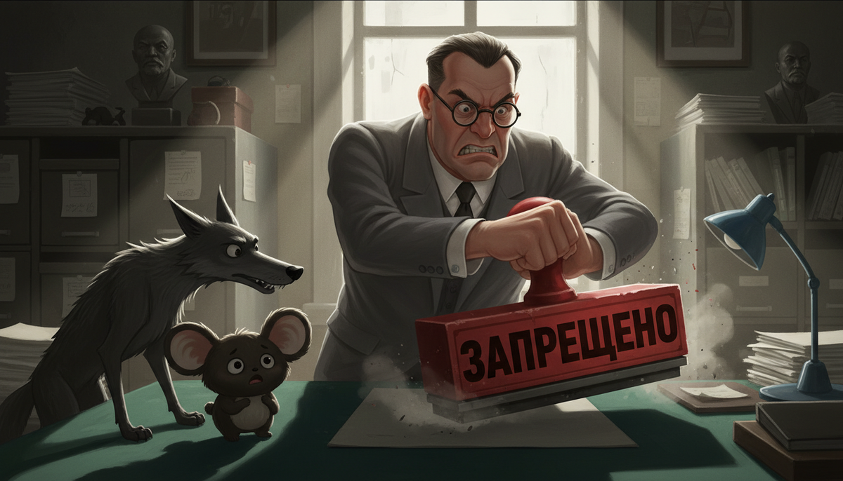 Строгий советский цензор запрещает мультфильмы