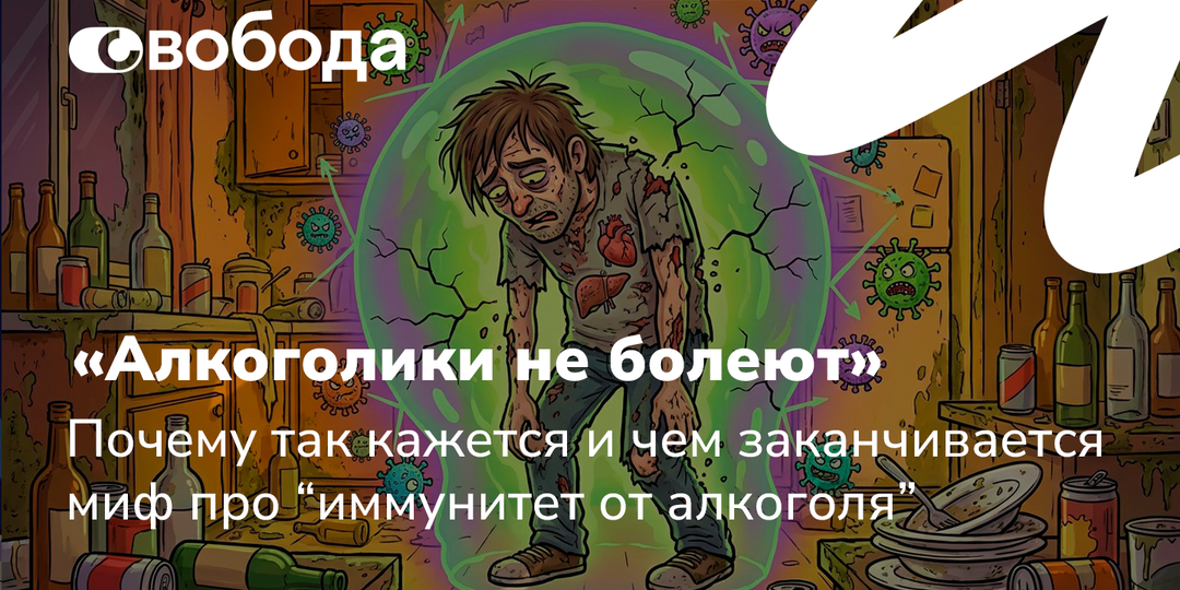 «Алкоголики не болеют». Почему так кажется и чем заканчивается миф про “иммунитет от алкоголя”