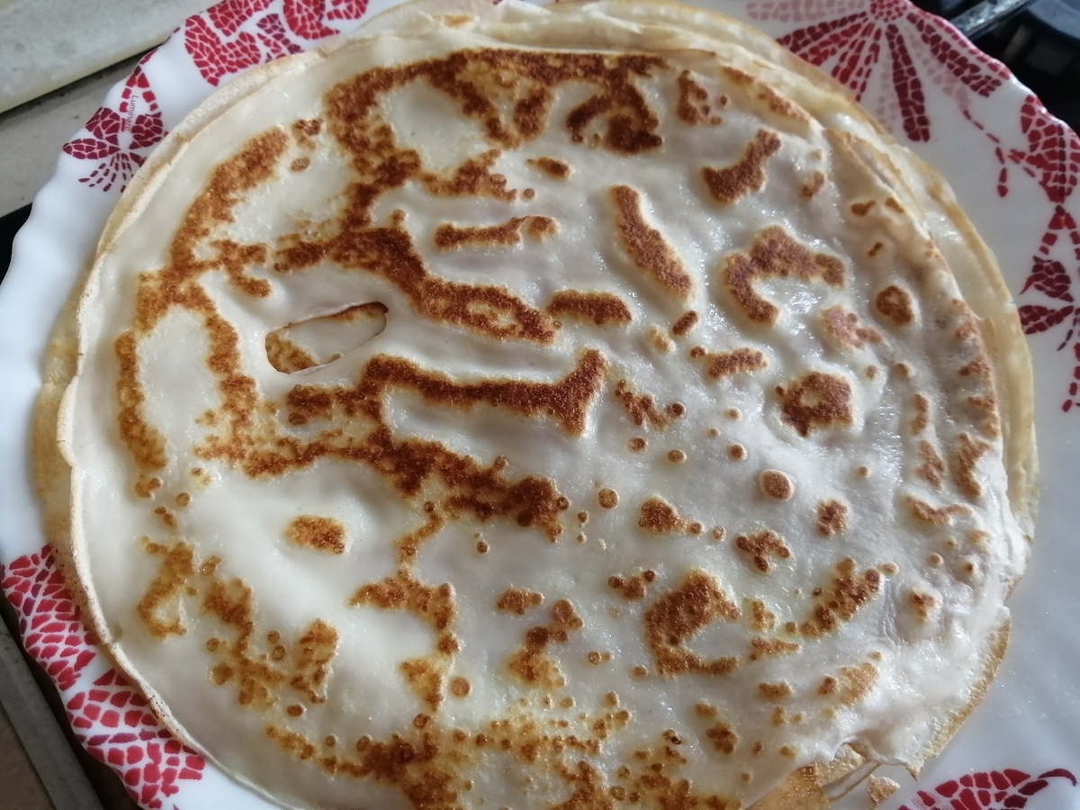 Тонкие нежные блинчики