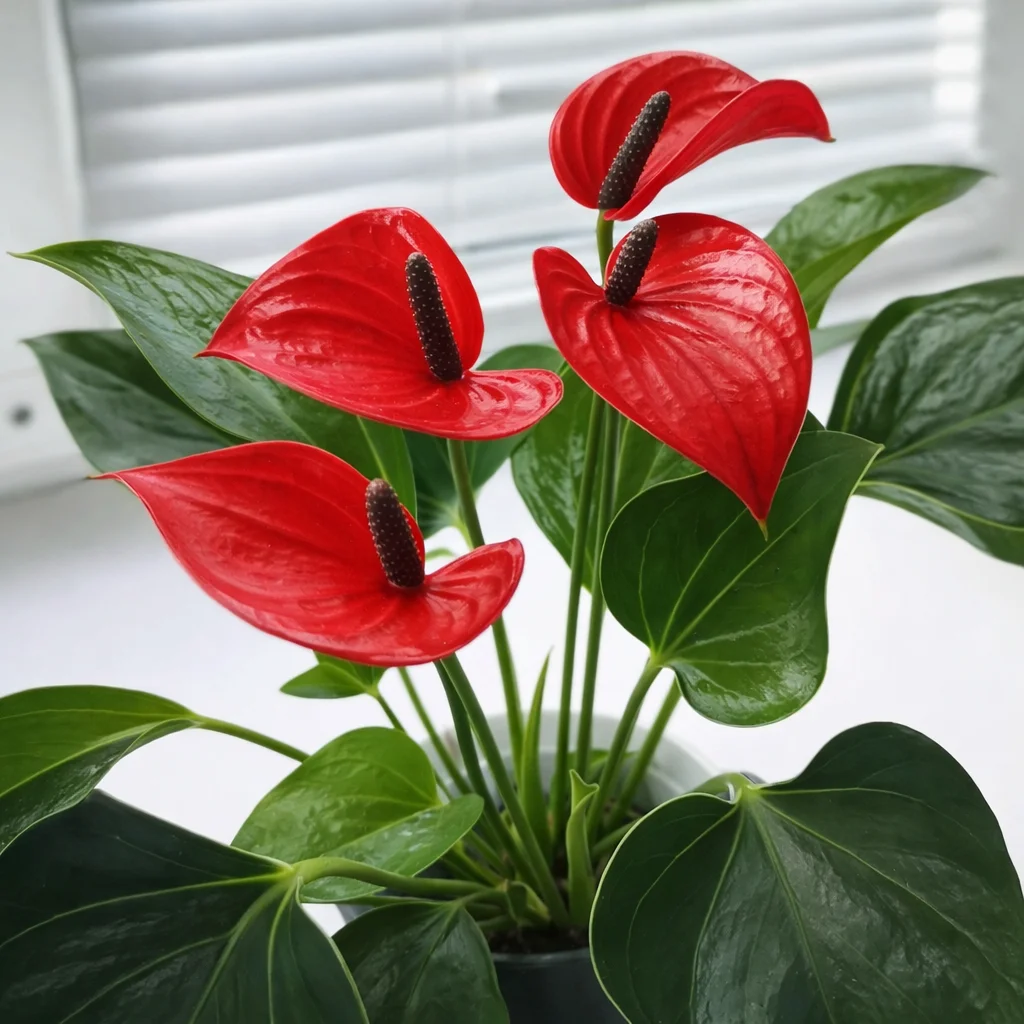 Антуриумы любят тепло и влажность, поэтому их часто называют «болотными растениями». Они требуют регулярного полива и опрыскивания, чтобы поддерживать высокую влажность воздуха.
Еще антуриумы не только красивы, но и полезны: они очищают воздух, поглощая вредные вещества, такие как формальдегид и аммиак.
А в некоторых культурах антуриум символизирует страсть и любовь, поэтому его часто дарят в качестве подарка.