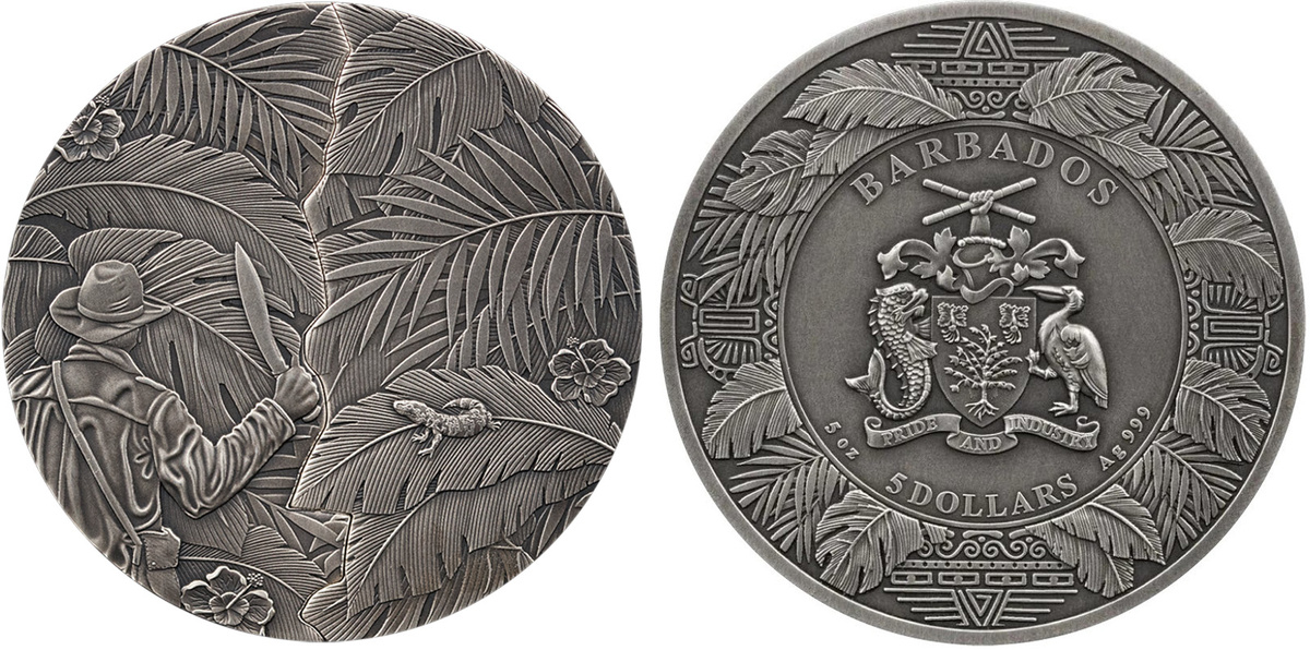 Барбадос 5 долларов 2024