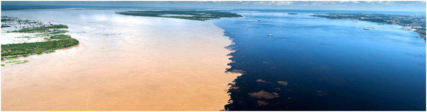 Место слияния Риу-Негру и Солимойнс 