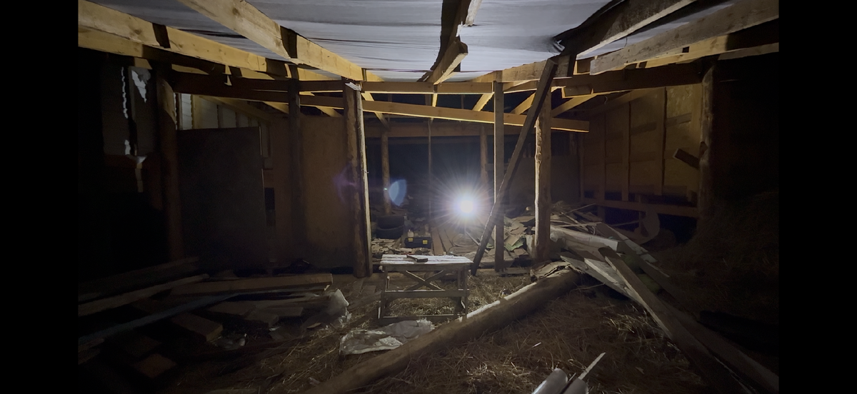 Стропила слетели с подпорок и крыша опустилась на 20+ см 