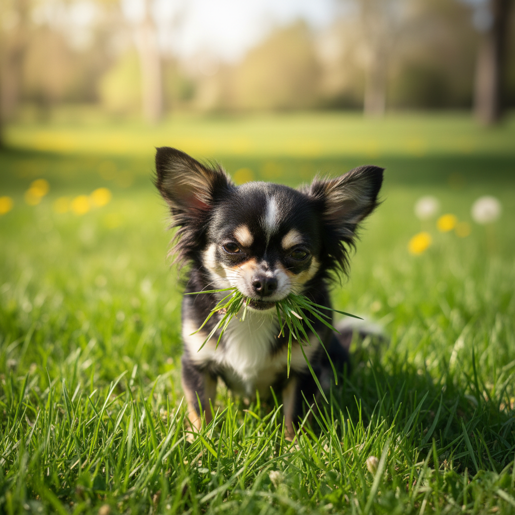 Почему собака ест траву? 5 основных причин: очистка желудка, нехватка клетчатки, вкусовые предпочтения, инстинкты и скука. Когда это норма, а когда пора к врачу. Читайте в блоге «Жизнь с лапками» 🌿🐾