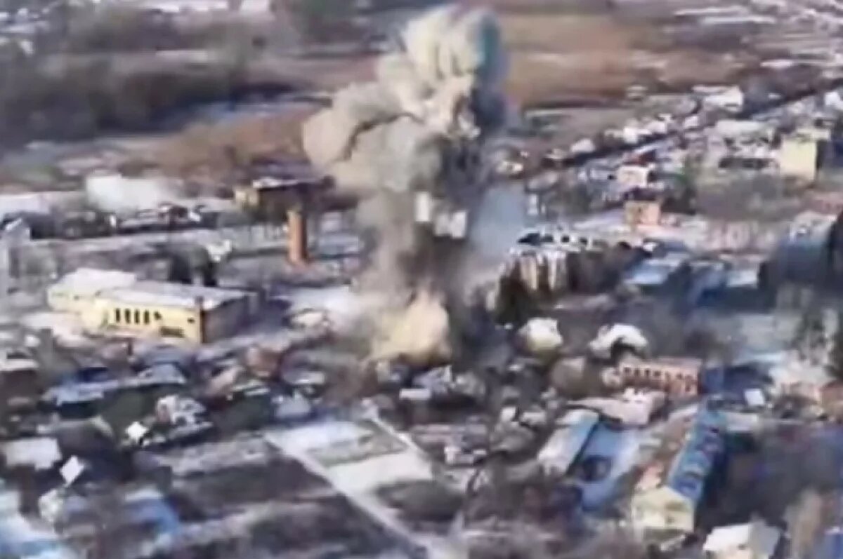    РСЗО разнесли здание с дроноводами ВСУ, атаковавшими Белгородскую область