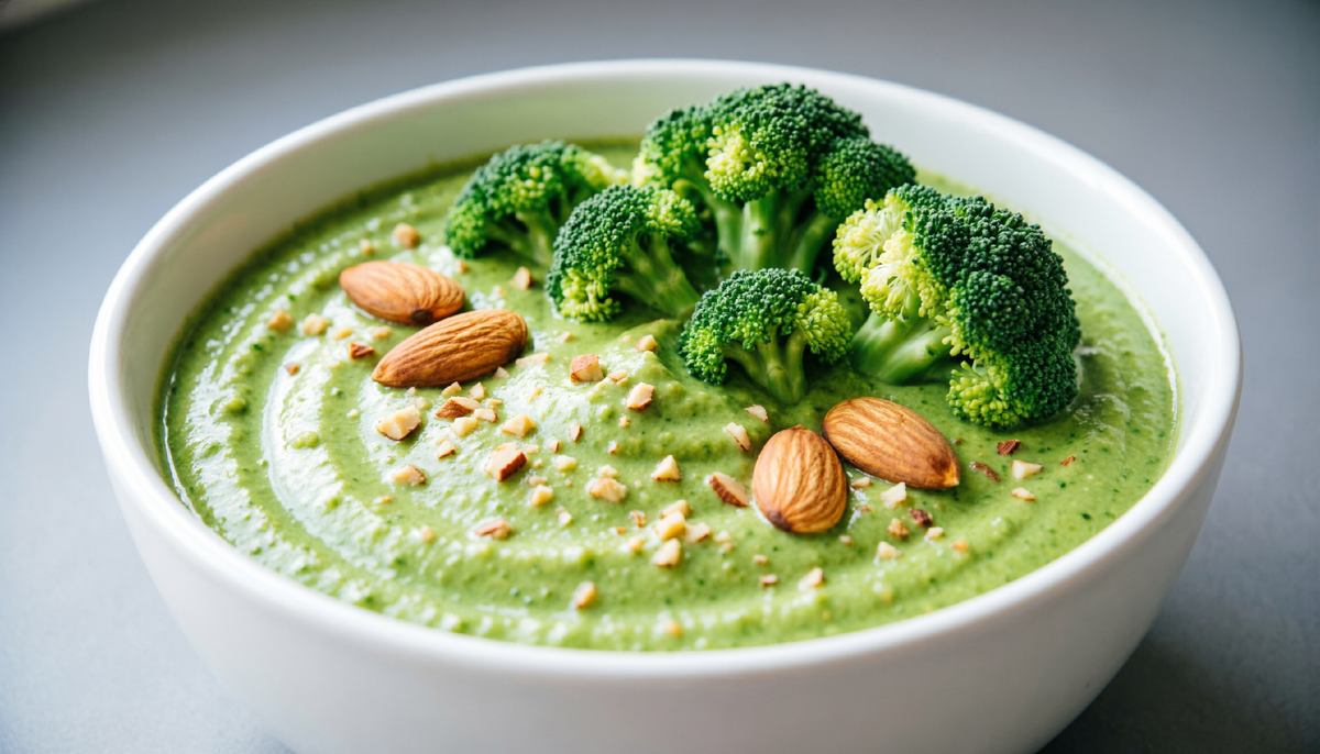 Сливочный соус из брокколи и миндаля