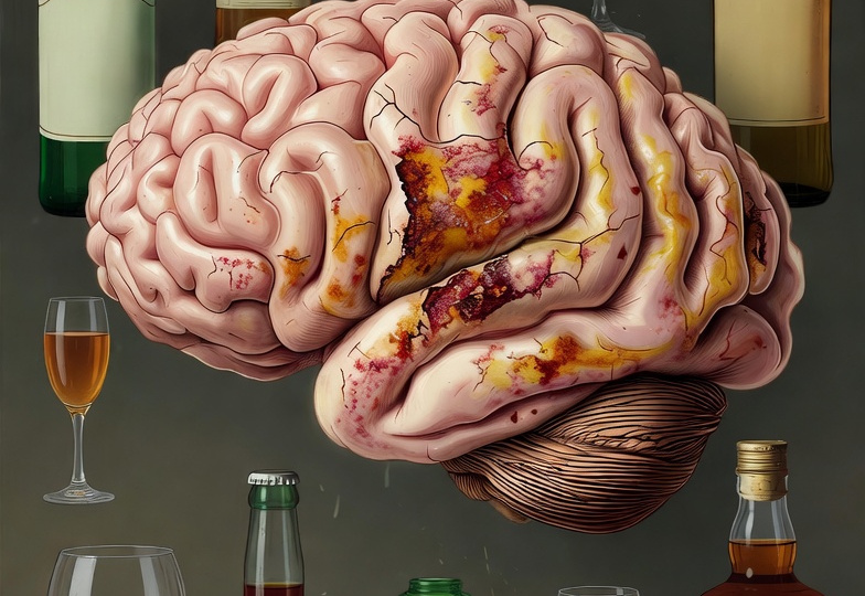Как алкогольный запой влияет на мозг человека?