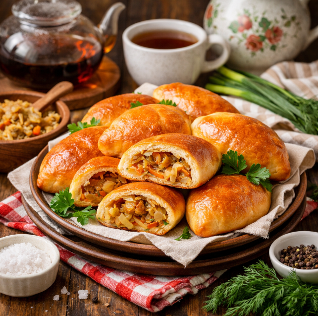 Постные пирожки с капустой рецепты от Дарики