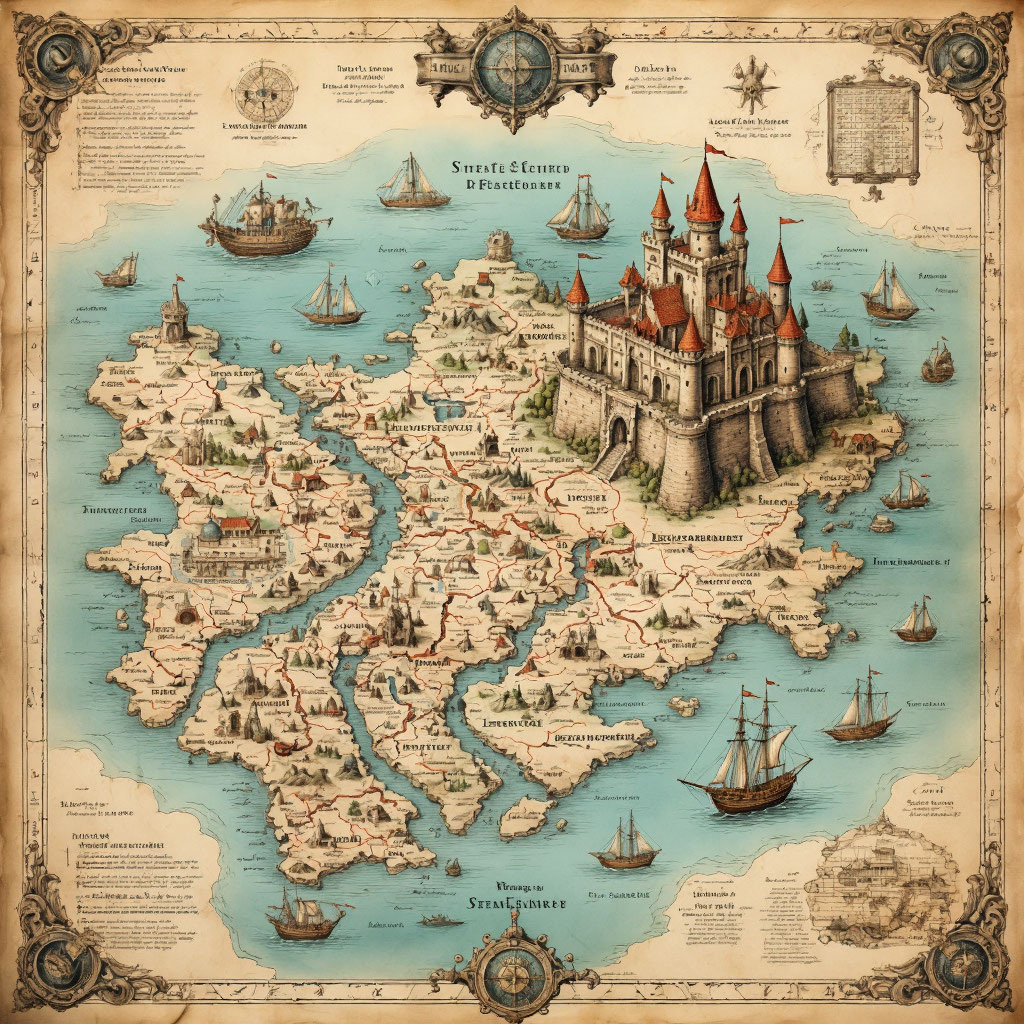 Карта замка сокровищ