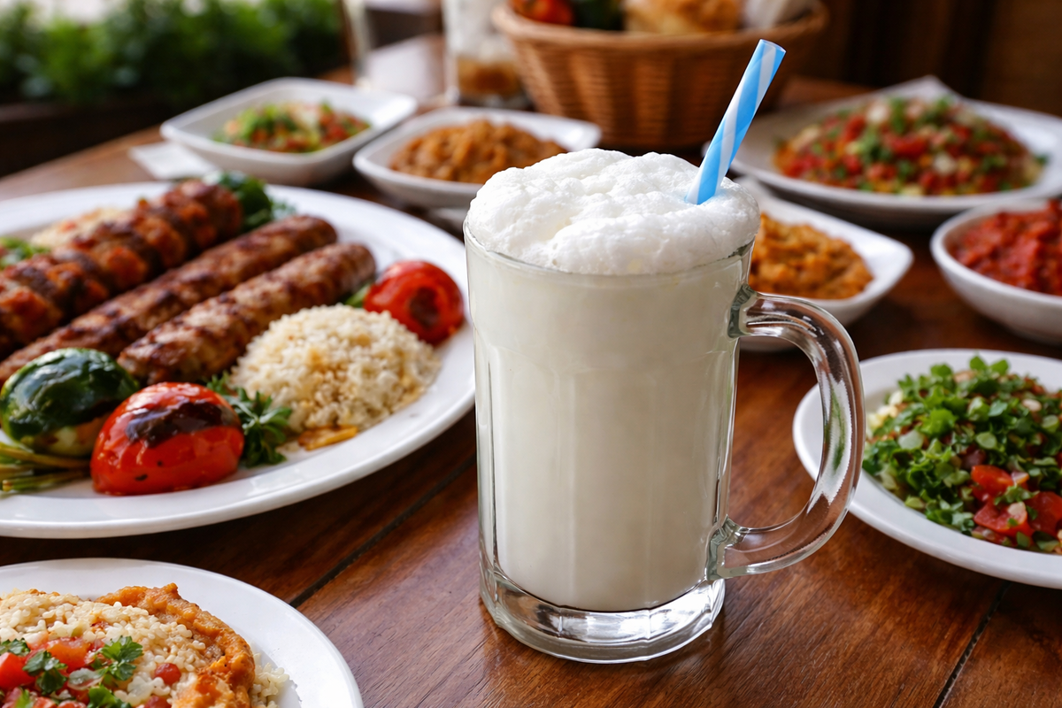 Айран на турецком столе