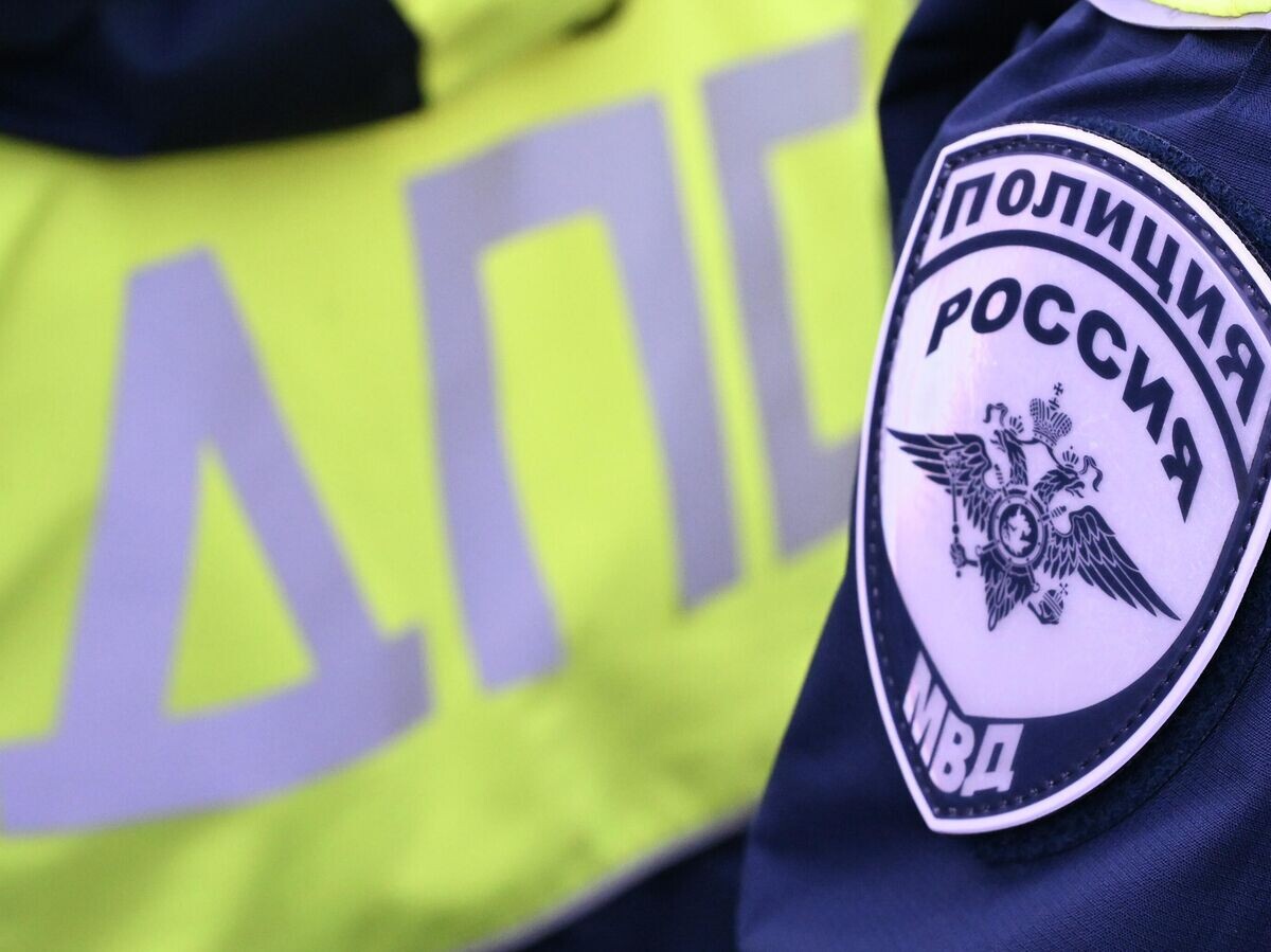    Шеврон сотрудника Госавтоинспекции МВД | © РИА Новости / Максим Богодвид