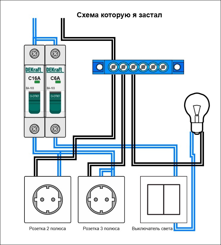 Схема которая была "Условно"