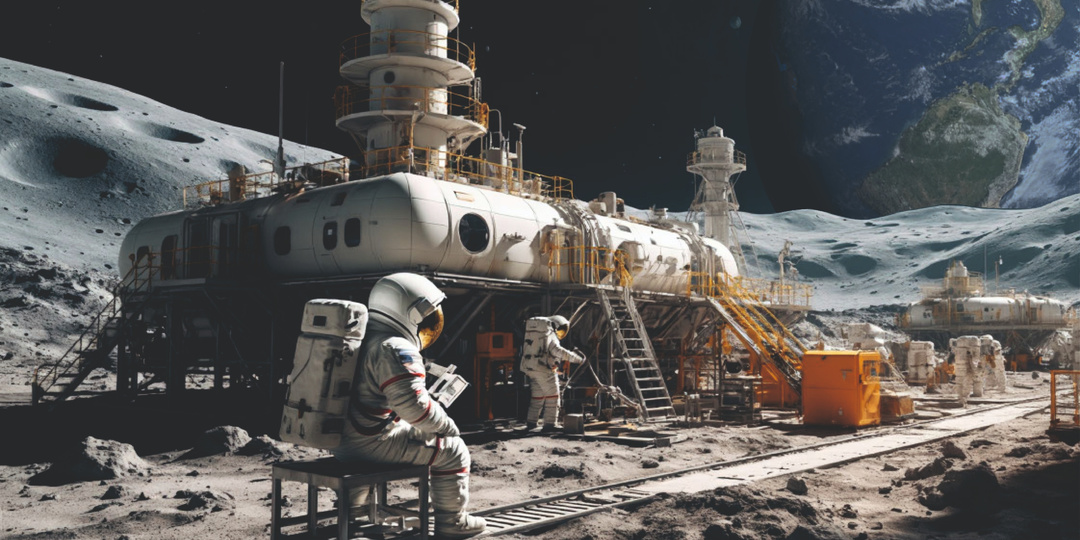 На луне планируют строительство добывающих фабрик.