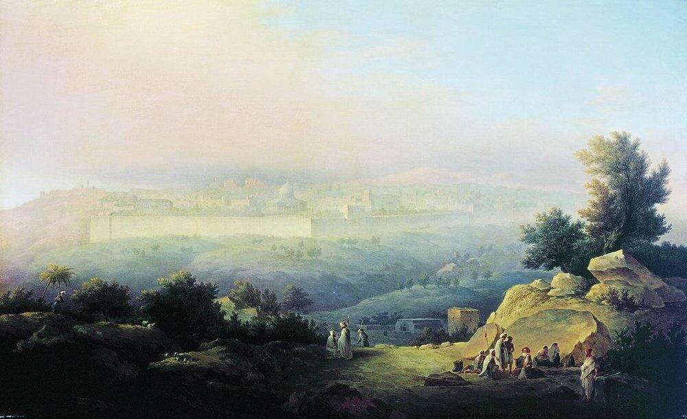     Максим Воробьёв. Вид Иерусалима. 1821