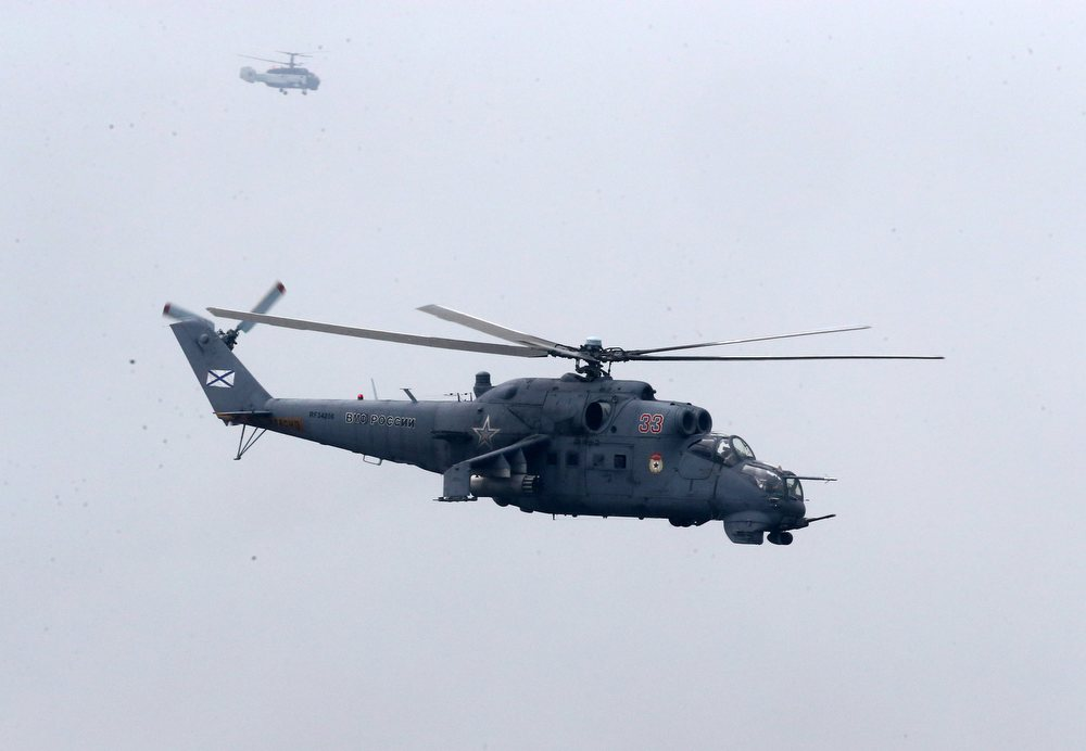 Ми-24ВП. Очень редкая модификация (выпущено не более 25-30 машин)