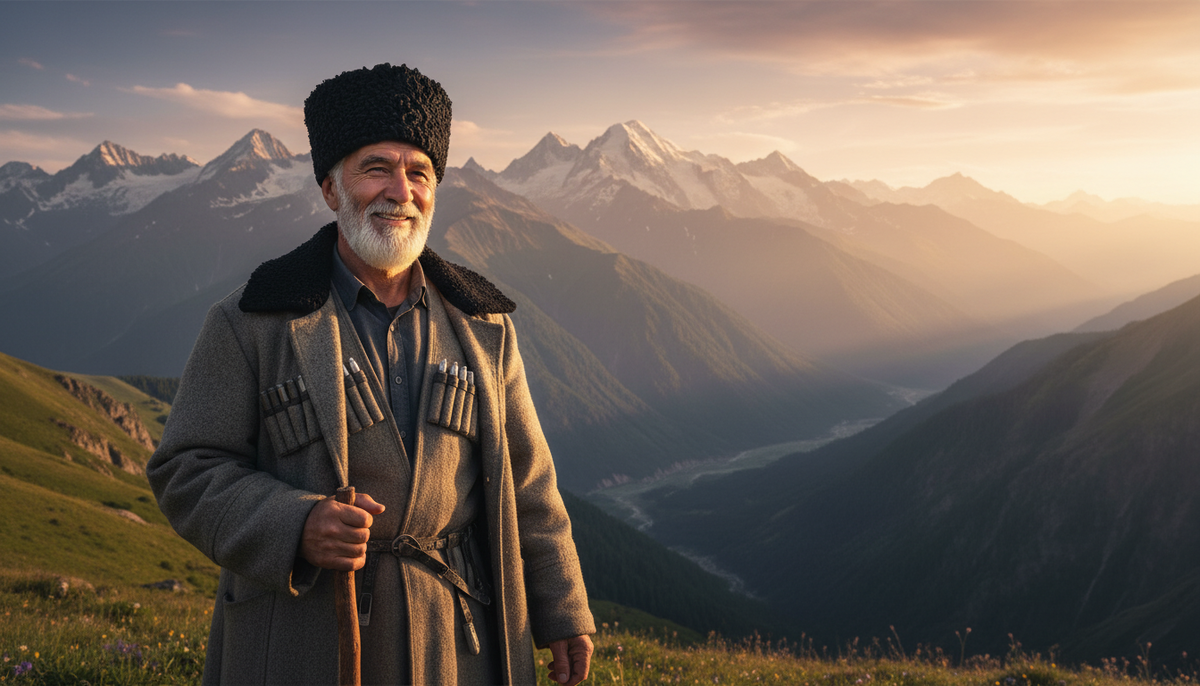 Подпись под фото: Тот самый взгляд человека, который видел всё, но готов удивляться снова.