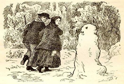 Дети лепили снеговиков по умершим родителям: снежная баба - вспонинание о матери, снеговик - об отце