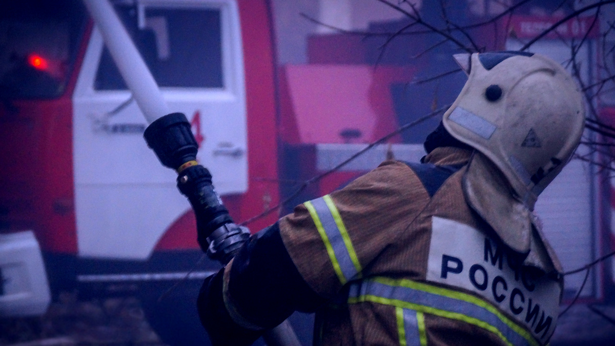    Самарская область МЧС пожарный тушение осень-зима