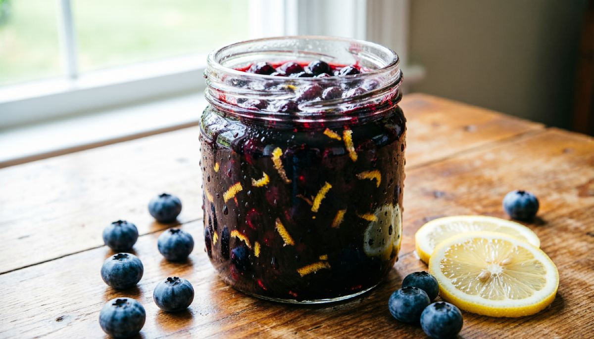 Черничное варенье с лимоном