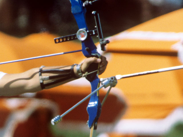    Спортивный лук, лучник, рука (ИТАР-ТАСС) Стрельба из лука