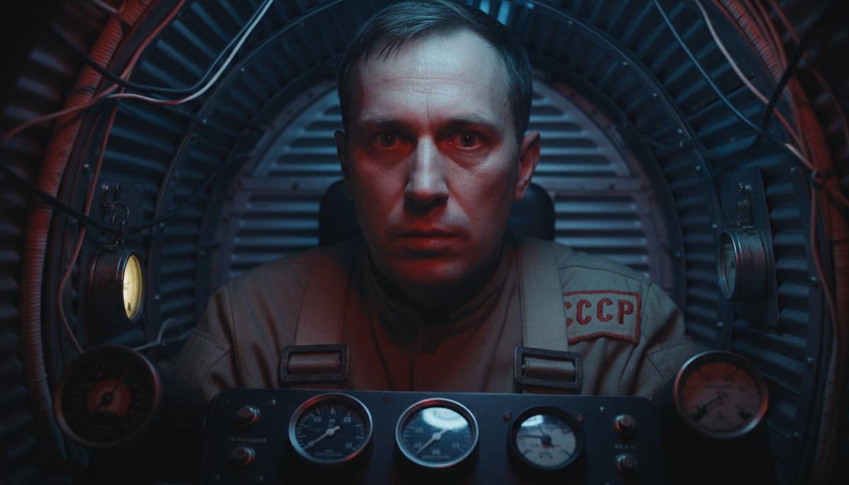 Испытатель советской космической программы в тесной барокамере, психологическое напряжение