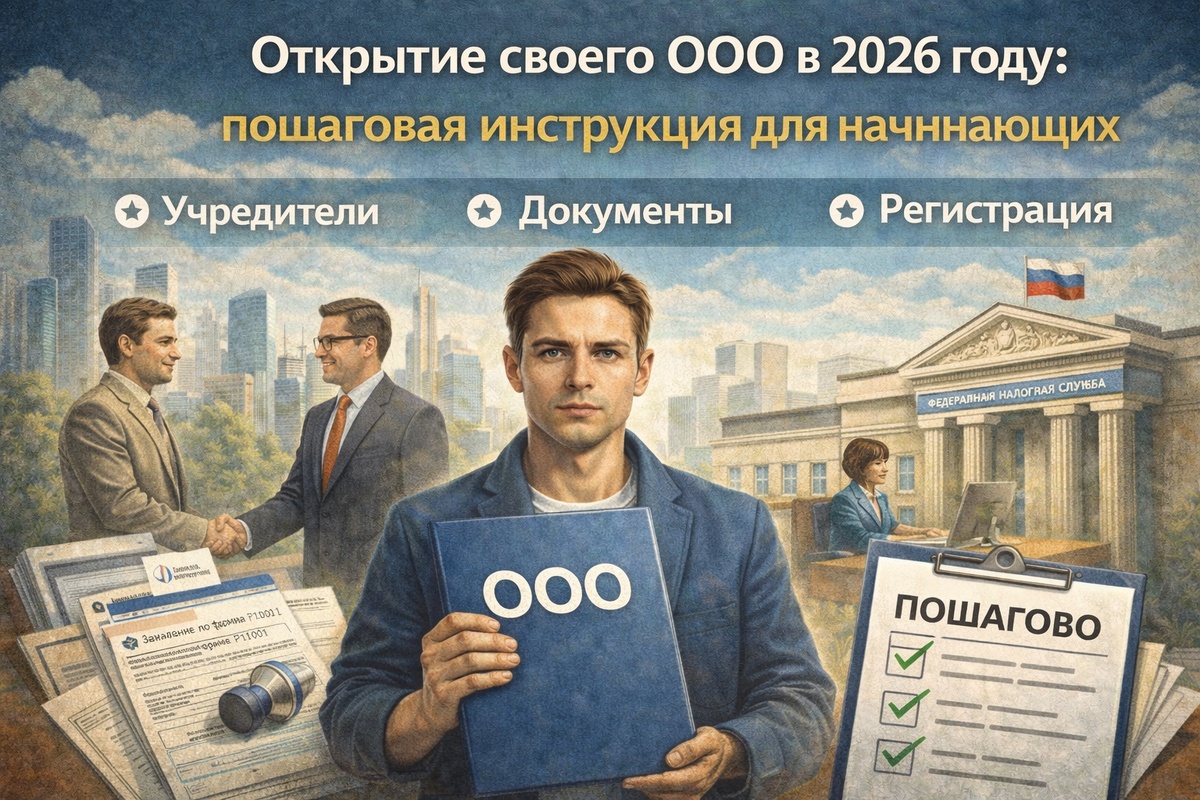 Регистрация общества с ограниченной ответственностью — оптимальный формат для малого и среднего бизнеса, если вы планируете работать с юрлицами, участвовать в тендерах или ограничить личную ответственность. Разберём процедуру создания ООО в 2026 году — без лишней теории, с практическим алгоритмом.