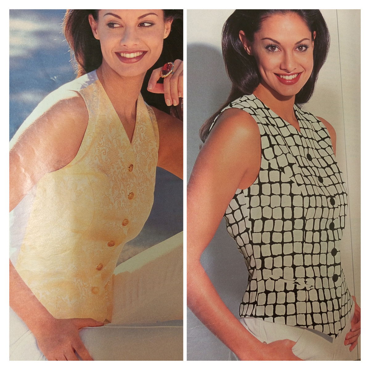 По одной выкройке.