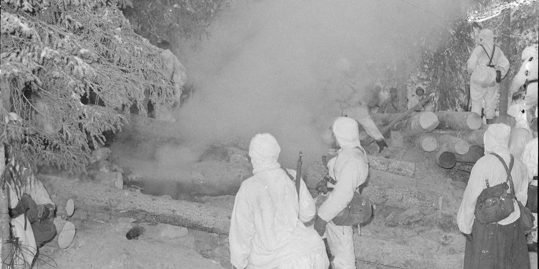 В блиндаже, окружённом финнами