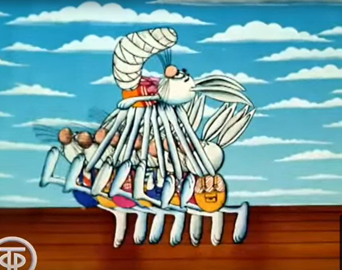 Мы пришьём ему новые ножки, и он опять побежит по дорожке. Скрин из мультфильма "Доктор айболит". 