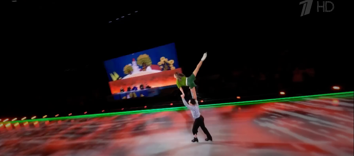 Кадр из шоу "Ледниковый период", Первый канал, пятый выпуск, 21 февраля 2026 год