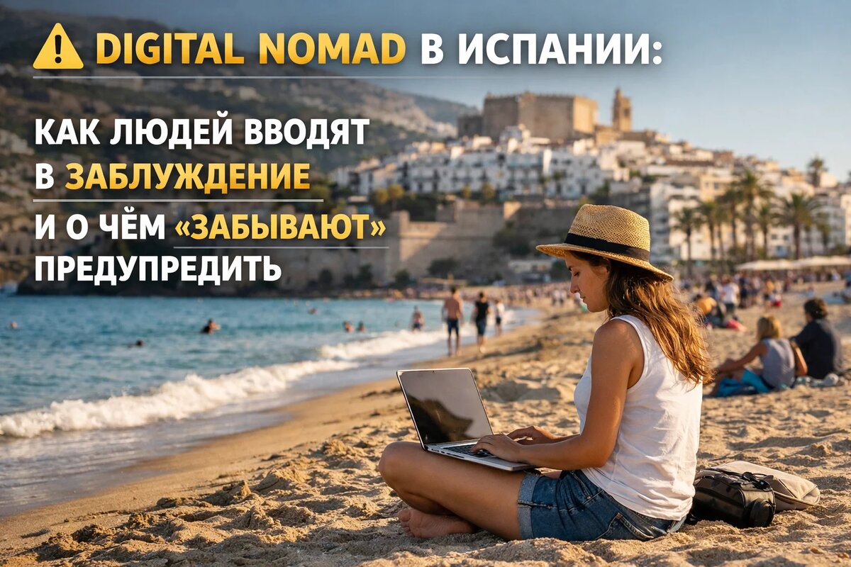 Digital Nomad в Испании как людей вводят в заблуждение