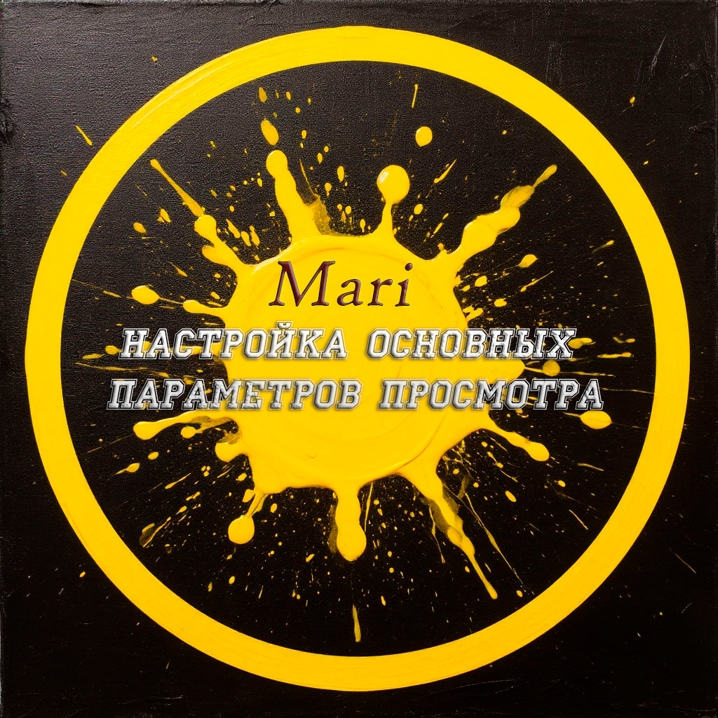 Настройка основных параметров просмотра