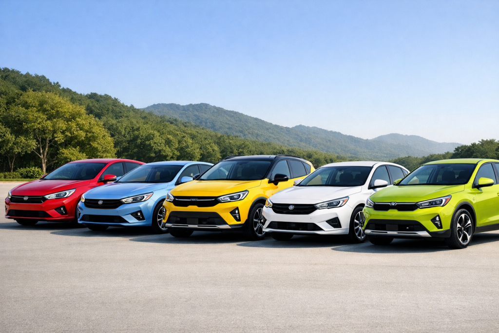    Пошаговая инструкция по выбору цвета корейского авто до 160 л.с.