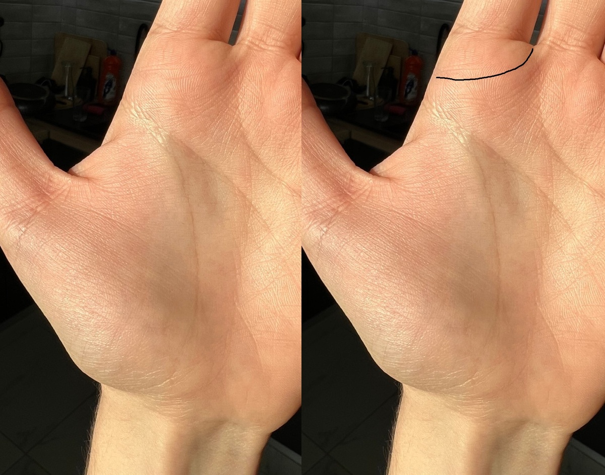 Кольцо Соломона на холме Юпитера в хиромантии. 